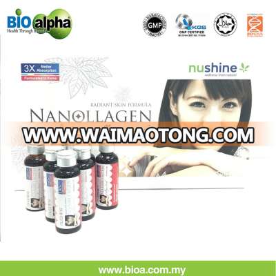 nanollagen drinks premium marine collagen peptide for reduce skin inflammation